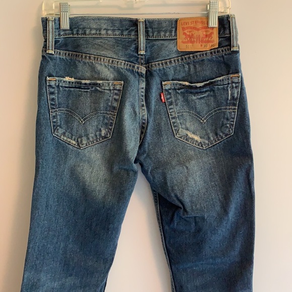 LEVIS 511 dirty/destructed wash. 30 x 30. - Picture 8 of 8